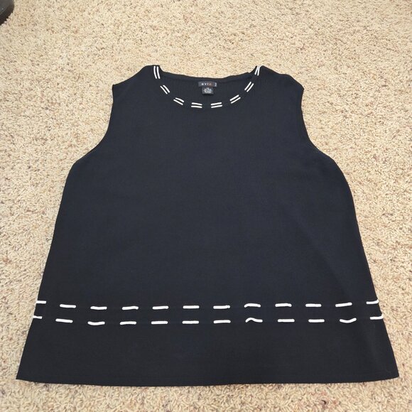 Evie Black & White Tank & Sweater Women's 3X NWOT - Picture 7 of 12
